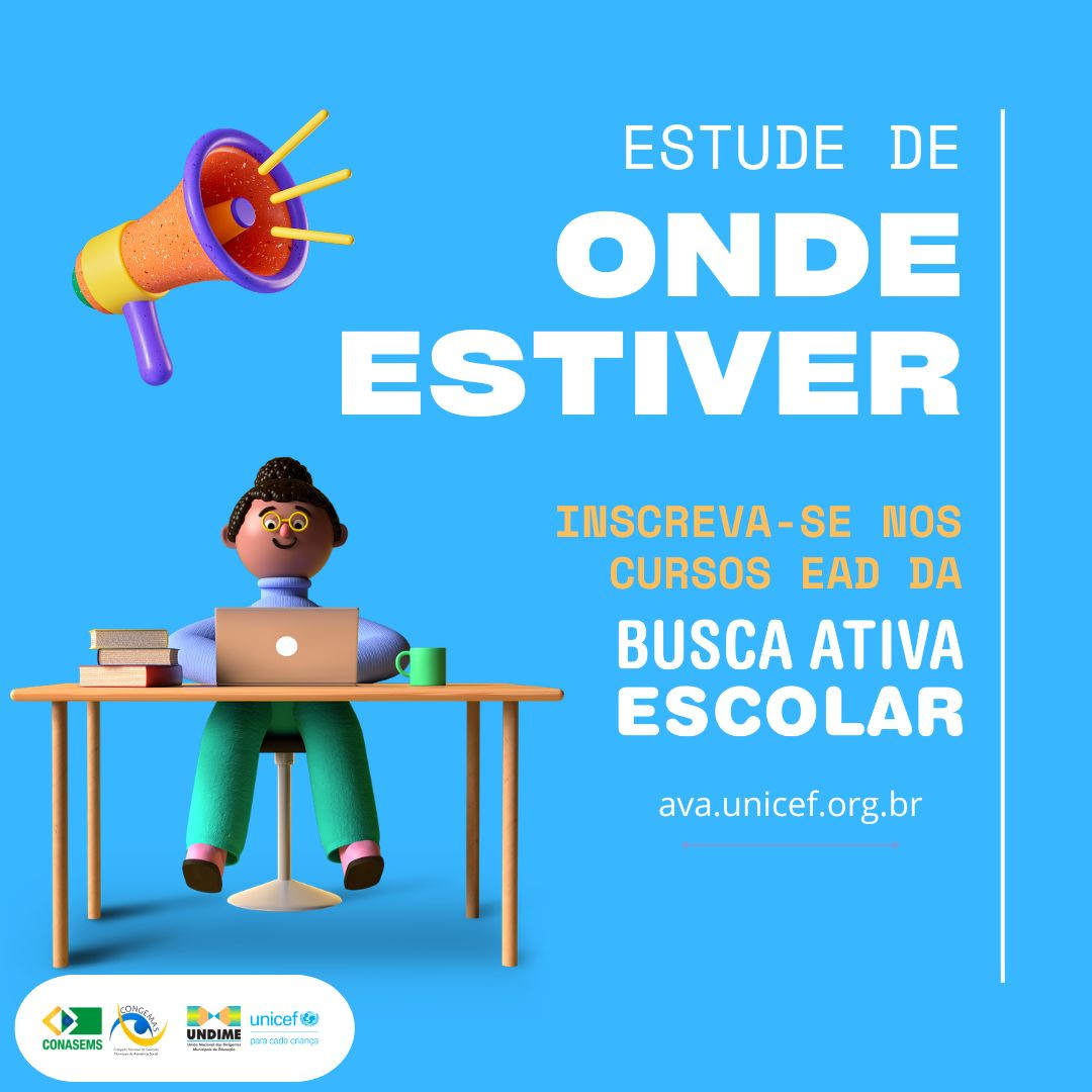 Mês da Formação: promova os cursos EAD da Busca Ativa Escolar e fortaleça o acesso à Educação