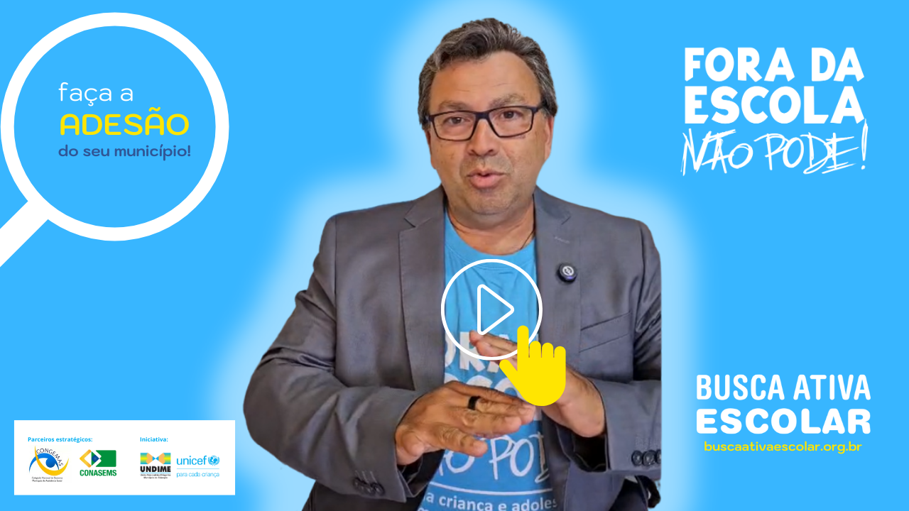 Presidente da Undime convoca municípios para aderir à Busca Ativa Escolar