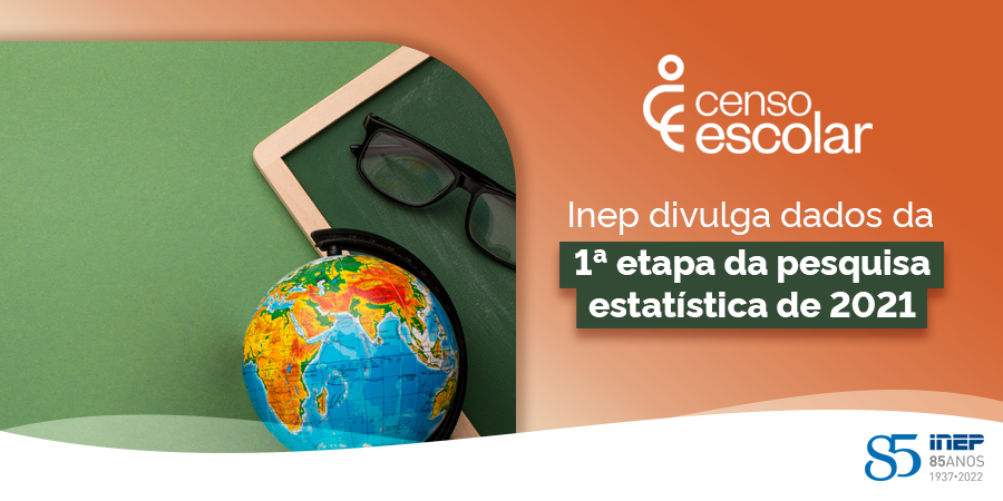 Inep divulga dados da 1ª etapa do Censo Escolar 2021