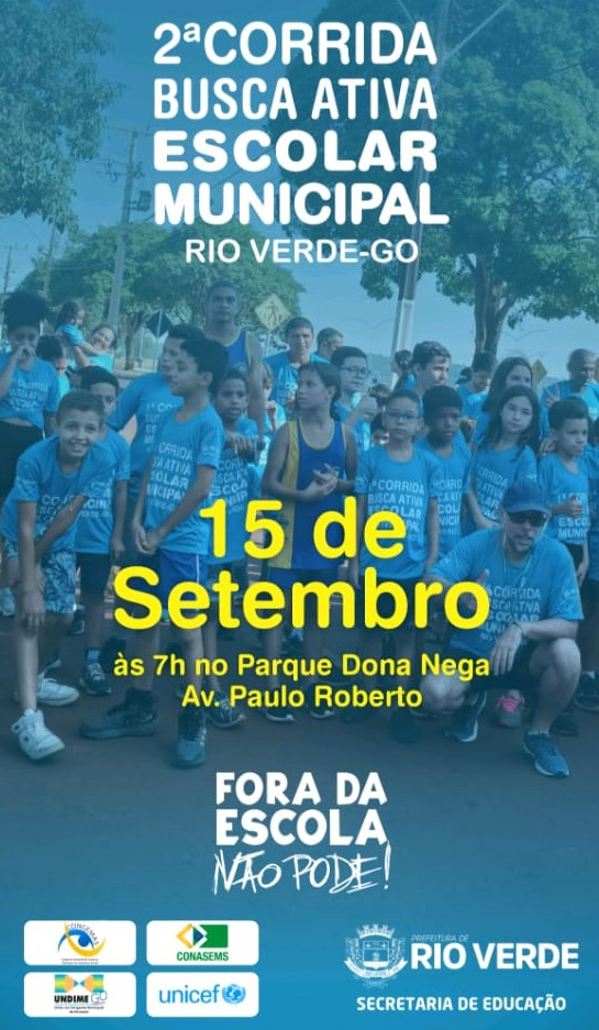 Rio Verde (GO) realiza II Corrida da Busca Ativa Escolar