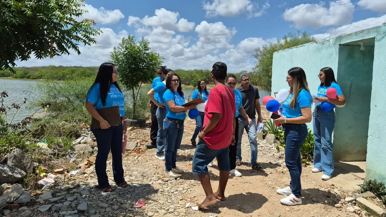 Jaramataia (AL): equipe da BAE percorre a cidade com caravana e pit stop da Busca Ativa Escolar